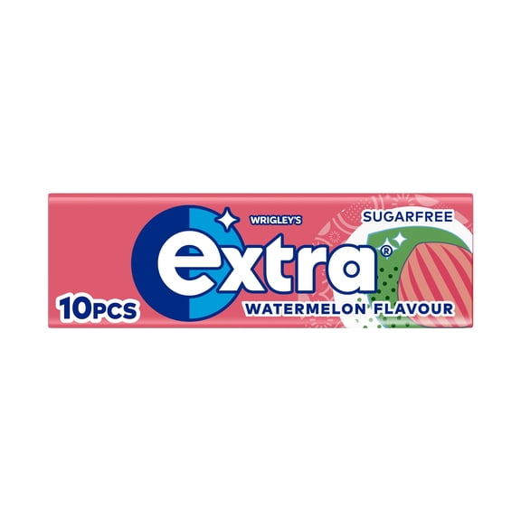 Wrigley's Extra Sugar Free Watermelon Gum 10 Pieces 14G, Imported from Britain