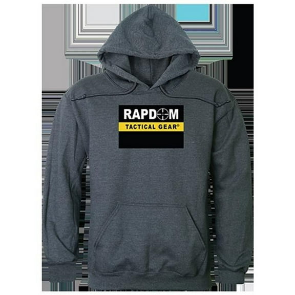 Rapid Dominance  Rapdom Graphic Pullover Sweatshirt, Heather Charcoal - 2XL