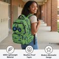 thumbnail image 4 of Psesaysky traspirante Elementary Backpack for Daily Commute School, Polyester Multi-Pocket Bookbag, Tractor Field Pattern, 4 of 9