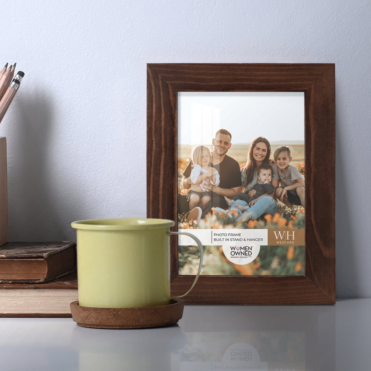 Woodgrain 3.5 in. x 5 in. Chestnut Picture Frame