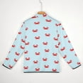 thumbnail image 6 of Happy Little Crabs Men's Stand Collar Sweater Long Sleeve Clothing Loose Fit Sports Sweater, 6 of 8