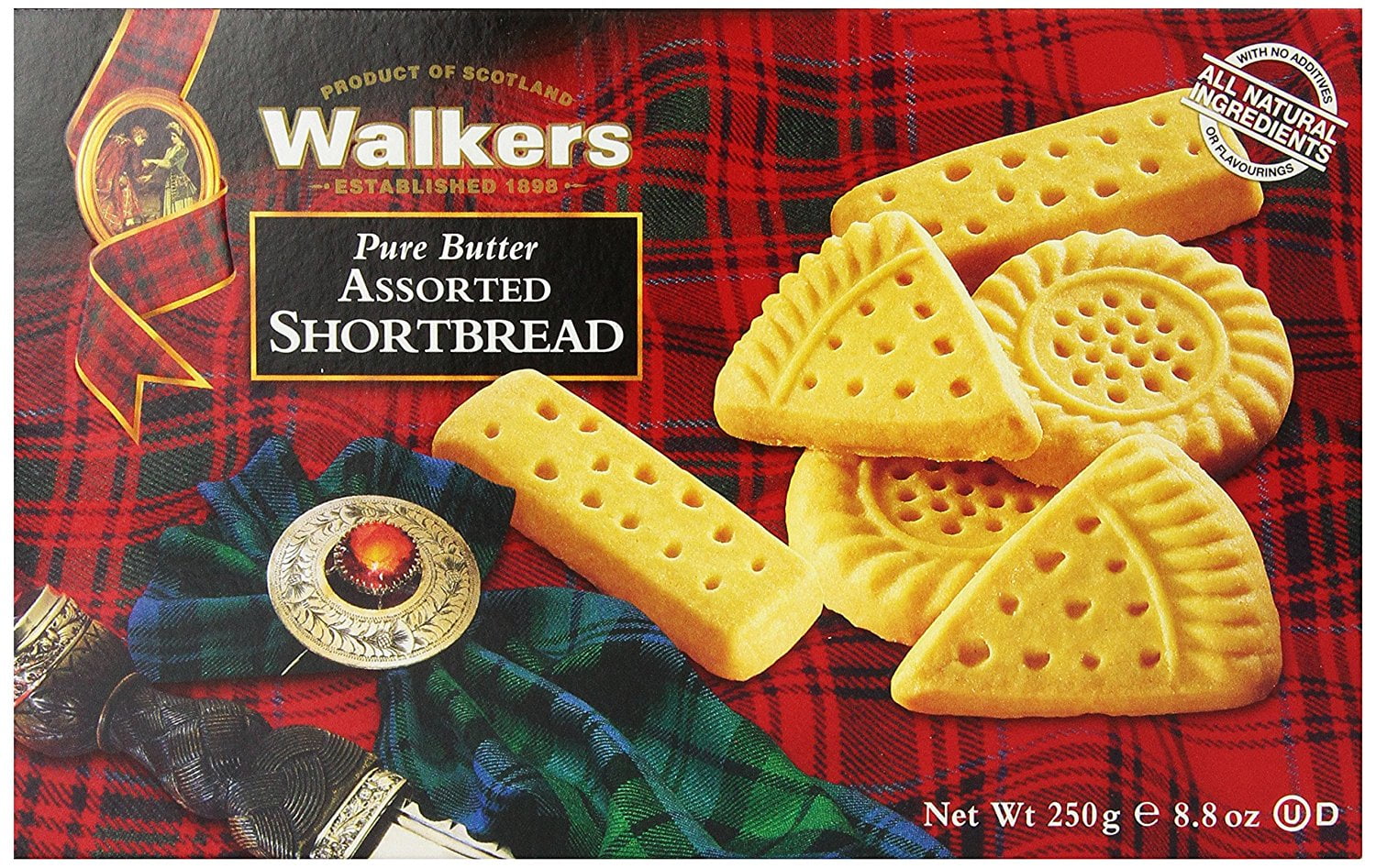 Walkers Shortbread Assorted, 8.8 oz. Boxes, Pack of 6