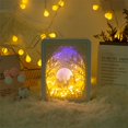 thumbnail image 4 of Valentine's Day Gift, USB Battery Powered 3D Paper Sculpture Night Light Shadow Box Paper Sculpture Frame Table Lamp Decoration Ambient Light Table Lamp, Soft Warm Light, Romantic Ambience, 4 of 6