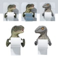 thumbnail image 4 of AOOOWER 3D Dinosaur Roll Paper Holder Wall-mounted Toilet Paper Rack Tyrannosaurus Decor, 4 of 20