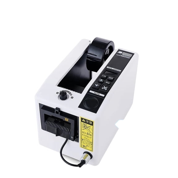M-1000S M-1000 Automatic Tape Cutting Machine, 18W Electric Belt Cutter Label Dispenser, 50mm Width Tape Cutting Tool