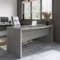 thumbnail image 7 of Echo 72W Bow Front Desk in Modern Gray - Engineered Wood, 7 of 7