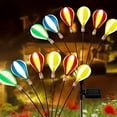 thumbnail image 2 of 6pcs 6LED luces solares de globo de aire caliente para la decoración del césped del camino del patio del jardín, 2 of 8