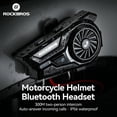 thumbnail image 5 of ROCKBROS R1 Motorcycle Helmet Bluetooth Headset, Bluetooth 6.0 Communication System with AI Noise Reduction, 300M Intercom, IP56 Waterproof Hi-Fi Helmet Speakers, 5 of 5
