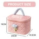 thumbnail image 2 of Lindo bolso de maquillaje floral, bolso grande de pana para maquillaje para mujeres, bolsos de cosméticos de viaje, 2 of 5