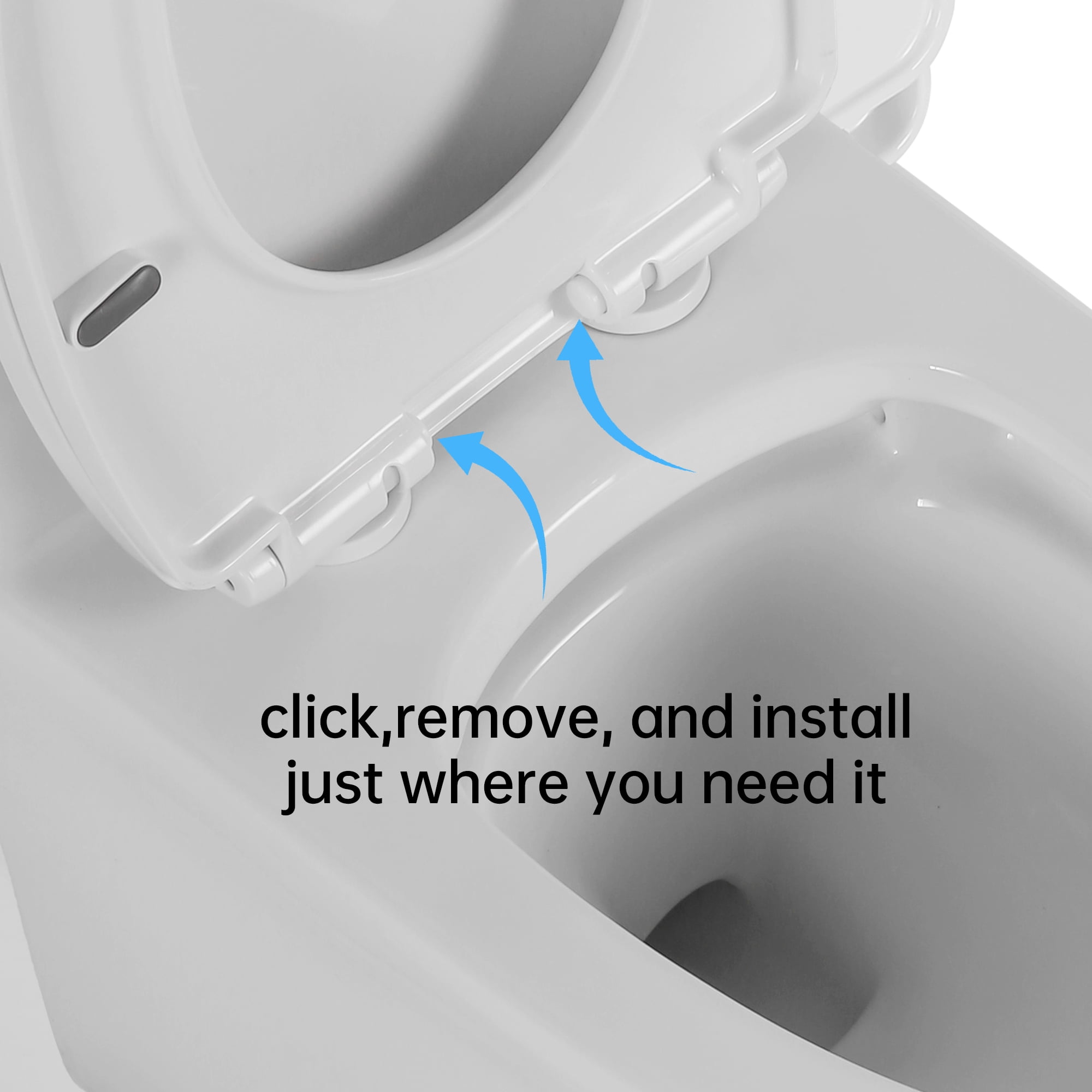 Trumanpick Elongated One-Piece Toilet, 17" ADA Comfort Height Seat, Dual Flush 1.1/1.6 GPF, 12" Rough-in, Bathroom High Efficiency Toilet