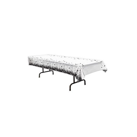 

Club Pack of 12 Black and White Graduation Decorative Party Table Covers 108
