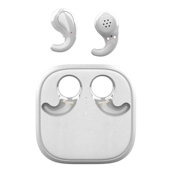 Bluetooth 5.4 Wireless Headphones Non In Ear Sleep Earbuds,Open Ear Bluetooth Headset,Side Sleeping Comfort Earphones No Ear Pressure,Ultra Thin Mini,Low Latency,Long Battery for Sleeping Travel