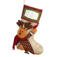 thumbnail image 1 of Medias navideñas de 40 cm con diseño 3D de Papá Noel, muñeco de nieve y reno. Decoración navideña grande., 1 of 5