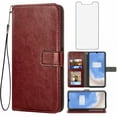 thumbnail image 1 of Mobile Phone Cover for oneplus-7t, Premium Flip Leather Wallet Mobile Phone Cover, 3 Card Slot Stand Function Magnetic Closure, 1 of 7