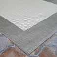 thumbnail image 3 of Couristan 2.25' x 7.75' Flatwoven Checkered Rectangular Area Throw Rug Runner - Gray and White, 3 of 6