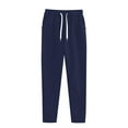 thumbnail image 3 of FRSASU Lounge Sets for Women 2 Piece Outfits Tracksuit Jogger Set Long Sleeve Tops and Elastic Waist Drawstring Long Pants with Pockets Navy L(L), 3 of 4