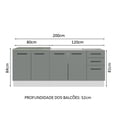 thumbnail image 3 of Kit Amario de Cocina 200cm Glamy Madesa BG, 3 of 5
