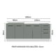 thumbnail image 3 of Kit Amario de Cocina 200cm Glamy Madesa BG, 3 of 5