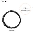 thumbnail image 2 of Uxcell 10M 0.75mm High Elastic Nylon Badminton Racket String Racquet Line, Black/White 4 Pack, 2 of 6