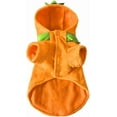 thumbnail image 5 of Dog Cat Halloween Pumpkin Costume Pet Cosplay Outfits Clothes Fleece Hoodie Sweater Coat Halloween Costumes for Dogs Puppy Cats, 5 of 7
