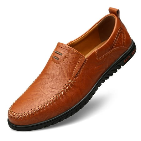 

CLOHOO Men‘s Fashion Handmade Comfortable Casual Loafers With Soft Sole