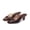 Brown, variant on Newly Designed Fish-mouth Pleated Chunky Heel Sandals, Women's Casual Crystal Jelly Sandals
