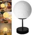 thumbnail image 4 of Luz de Noche de Luna, lámpara pequeña y moderna para dormitorio, luz de escritorio LED recargable por USB redonda, 4 of 8