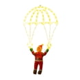 thumbnail image 2 of Adorno para árbol de Navidad con luz de paracaídas y Papá Noel para festivales, puertas y paredes. luz cálida, 2 of 8