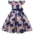 thumbnail image 2 of Little Girl Floral Dress Princess Female Casual Printed A-line Sundress, 2 of 7