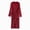 R217-Wine, variant on NOLDARES Mens Hooded Bathrobe Pure Cotton Terry Cloth Long Robe for Men Super Absorbent Quick Drying Spa Robe(Wine,One Size)