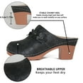 thumbnail image 3 of Ecetana Womens Heeled Mules Closed Toe Slip On Clogs for Women Comfort Chunky Heel Sandals, 3 of 5
