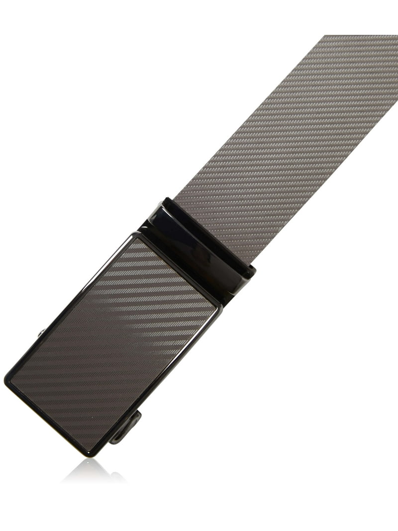 Miniduino Genuine Leather Mens Ratchet Belt – Adjustable Automatic Buckle – Sizes 32-50