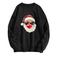 thumbnail image 3 of Retro Santa Sweatshirt for Women Vintage Christmas Crewneck Oversized Long Sleeve Tops Fall Winter Clothes, 3 of 3