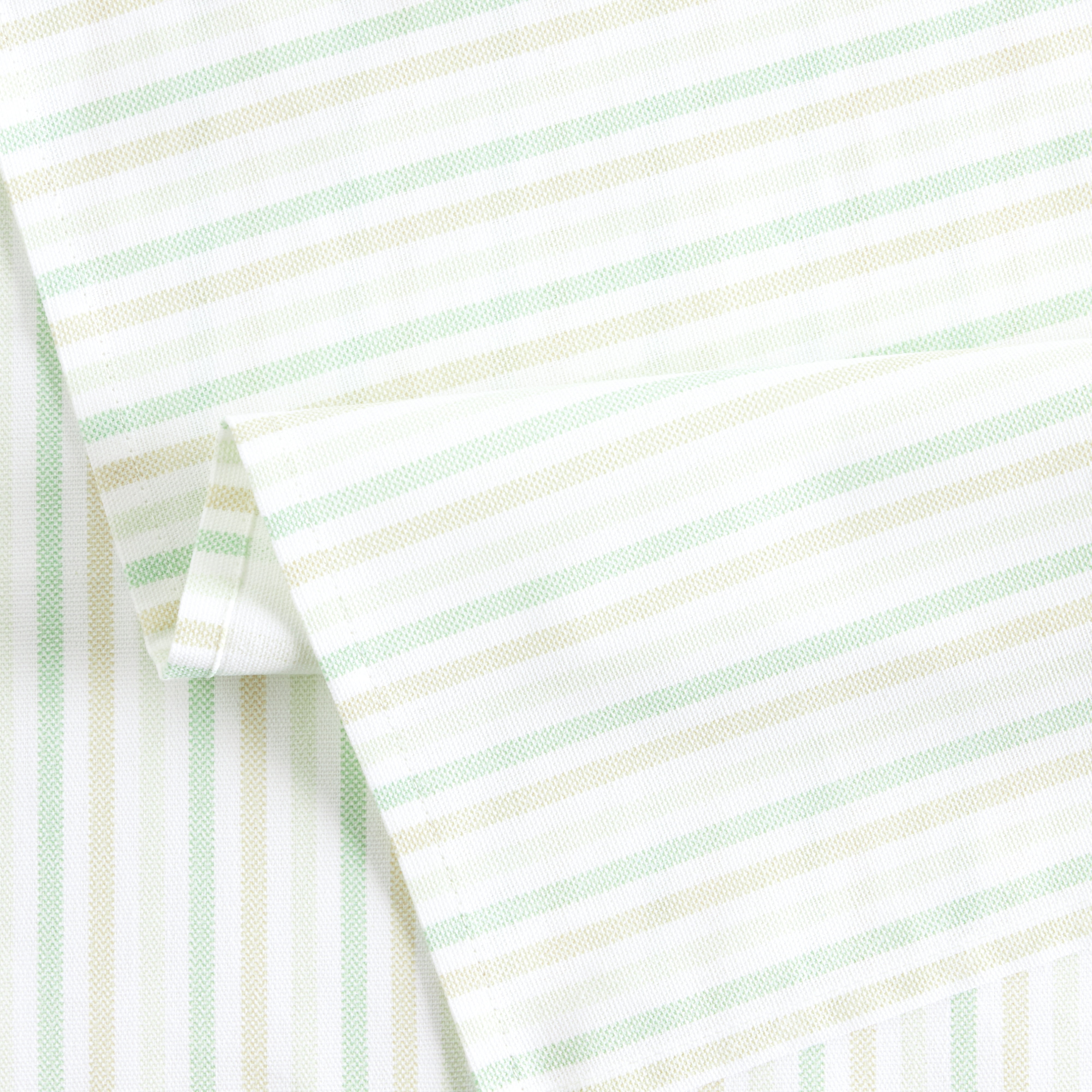 Martha Stewart Daisy Stripe Napkin Set 4-Pack, Green, 19"x19"