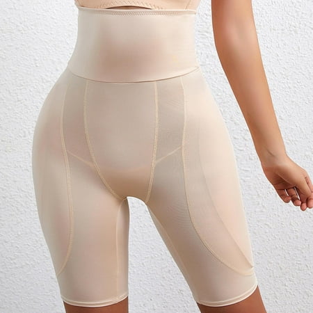 

AXXD Clearance Shapewear For Women High Waisted Tummy-Control Thigh Slimming Shorts Clearance Under $5 Clothing Khaki 8