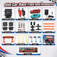 thumbnail image 6 of Lictin Slot Car Race Track Set, Dual Electric Race Car Track with 2 High-Speed Cars & 2 Electric Controller, Racing Slot Car Track Toy Gift for Kids Boys Ages 4-12, 6 of 8