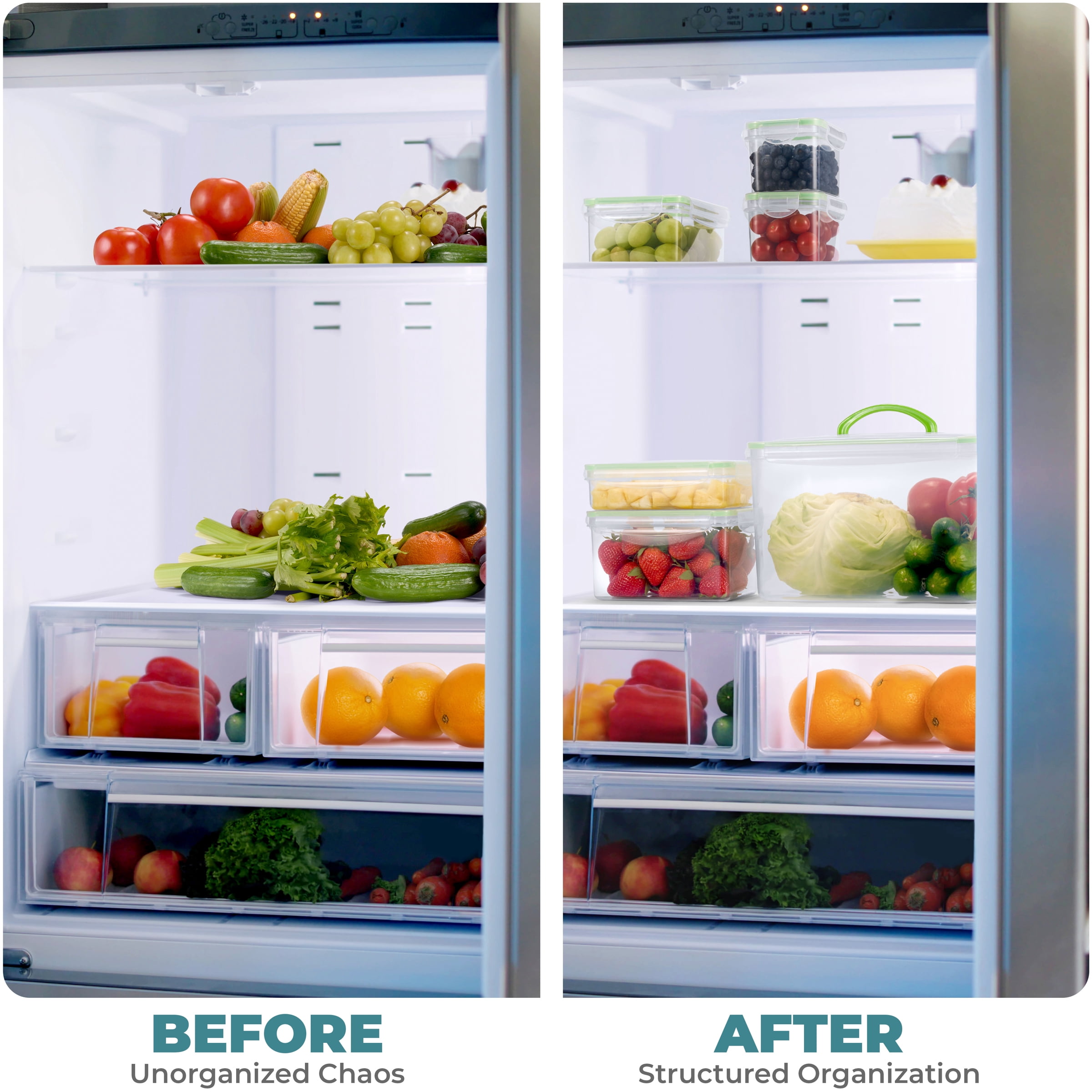 Sorbus 6-Piece Airtight Storage Containers with Snap-on Lids, BPA-Free, Kitchen & Home