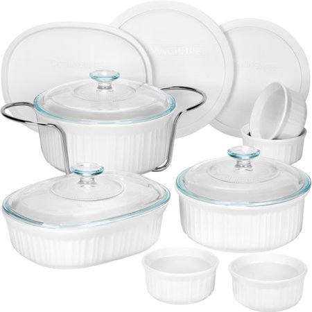 CorningWare French White 14-Piece Bakeware Set