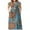 Mix Blue, variant on Mengpipi Women Maxi Dresses Short Sleeve Long Loose with Pockets S-2XL