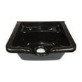 thumbnail image 2 of Shampoo Cabinet SANDEN II Black w Faucet, Bowl, Drain for Hair Studio Beauty Salon and Spa, 2 of 5
