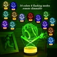 thumbnail image 3 of Baseball Night Light for Kids Sports Decor Lamp,14 Color Mood Light, Warm White Base LED lamp, Christmas Gifts for Boys/Kids, 3 of 7