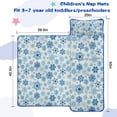 thumbnail image 5 of Blue Christmas Snowflake Pattern Toddler Nap Mats for Kids Preschool,50"x20" Sleeping Mat Bag or Kids,Toddler Sleeping Bag,Toddler Nap Mat or Daycare, 5 of 6
