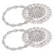 thumbnail image 3 of Sparkling Crystal Flower Curtain Tiebacks, Curtain Tiebacks Decoration Stainless Steel Spring Wire  For Bathroom For Living Room ANGGREK Curtain Buckle Clips, 3 of 8