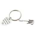thumbnail image 4 of CIMAXIC Key Chain Creative Guitar Pick Key Chain Schoolbag Hanging Ornament Metal Purse Pendant,1.46"X0.71"X0.08", 4 of 5