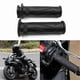 thumbnail image 2 of Universal 22mm Motorcycle Handlebar Grips Rubber Throttle Sleeves for Sport Bikes, 2 of 5