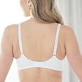 thumbnail image 5 of Women's Bestform 5006715 Satin Trim Wireless Cotton Unlined Cup Bra (White 38D), 5 of 6