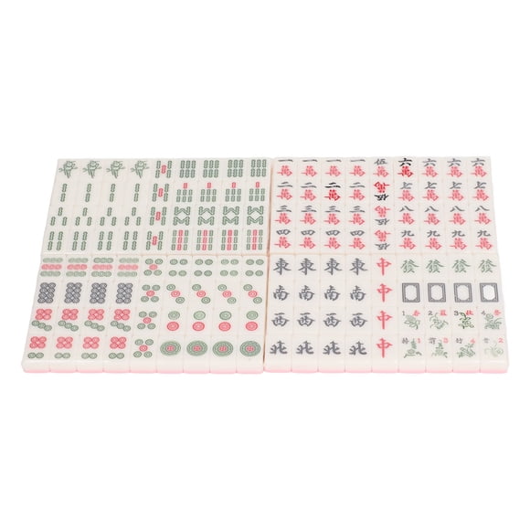 Small Traditional Mahjong, Small Mahjong Toy Portable Chinese For Dormitory ,Blue,Green,Ivory