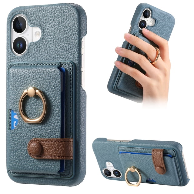 Compatible con Samsung Galaxy A53, Funda GANGXUN con soporte magnético y tarjetero