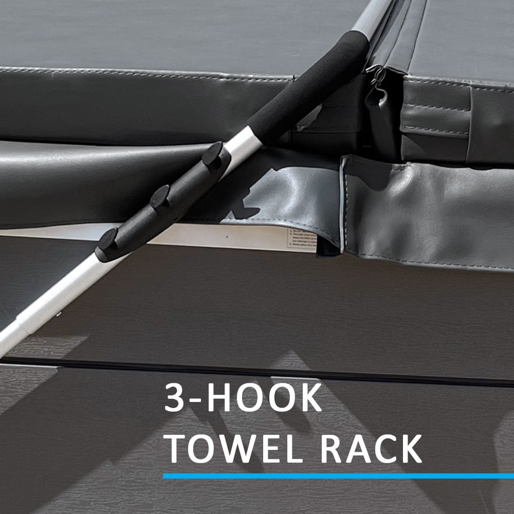 Puri Tech Cover Lifts Fold Bottom or Deck Mount Spa & Hot Tub Cover Lift Removal Silver 11.53 lb