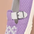 thumbnail image 6 of Women‘s Slip On Walking Shoes Lightweight Comfort with Buckle Breathable Casual Shoes Non-Slip for Garden & Leisure Purple 7.5, 6 of 7